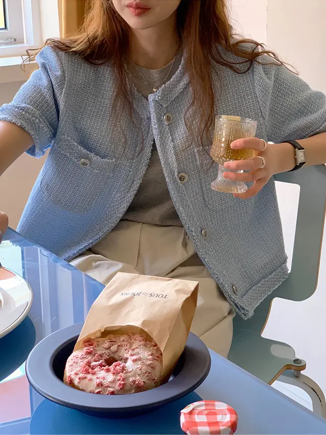 투울 크롭 가디건 상세 이미지 24