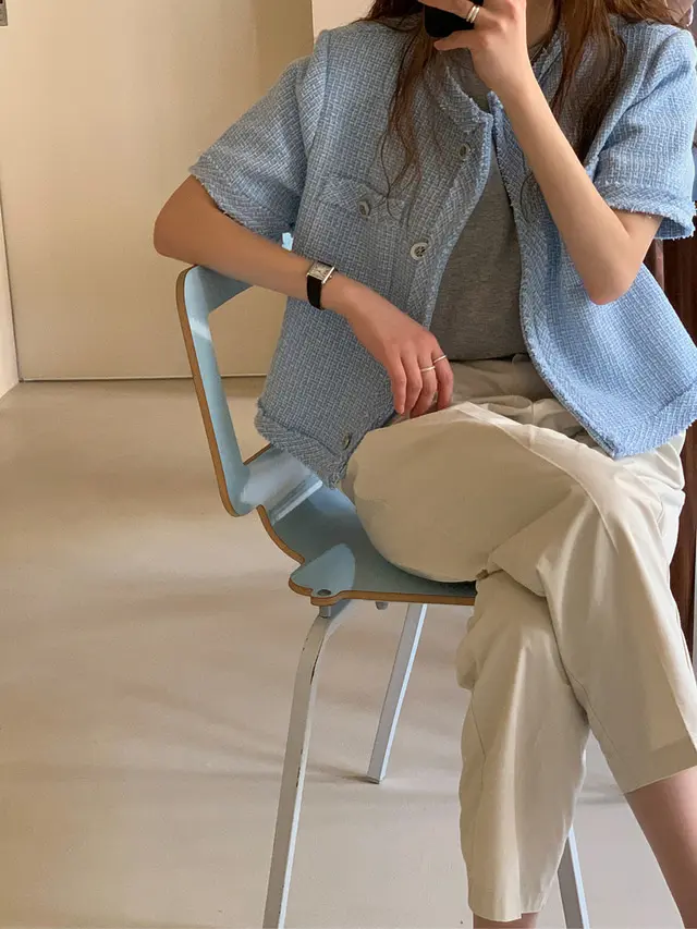 투울 크롭 가디건 상세 이미지 25