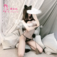 批发情趣内衣性感<b class='q'>丝</b>袜网衣透明制服激情套装开档露乳免脱衣诱惑情趣装