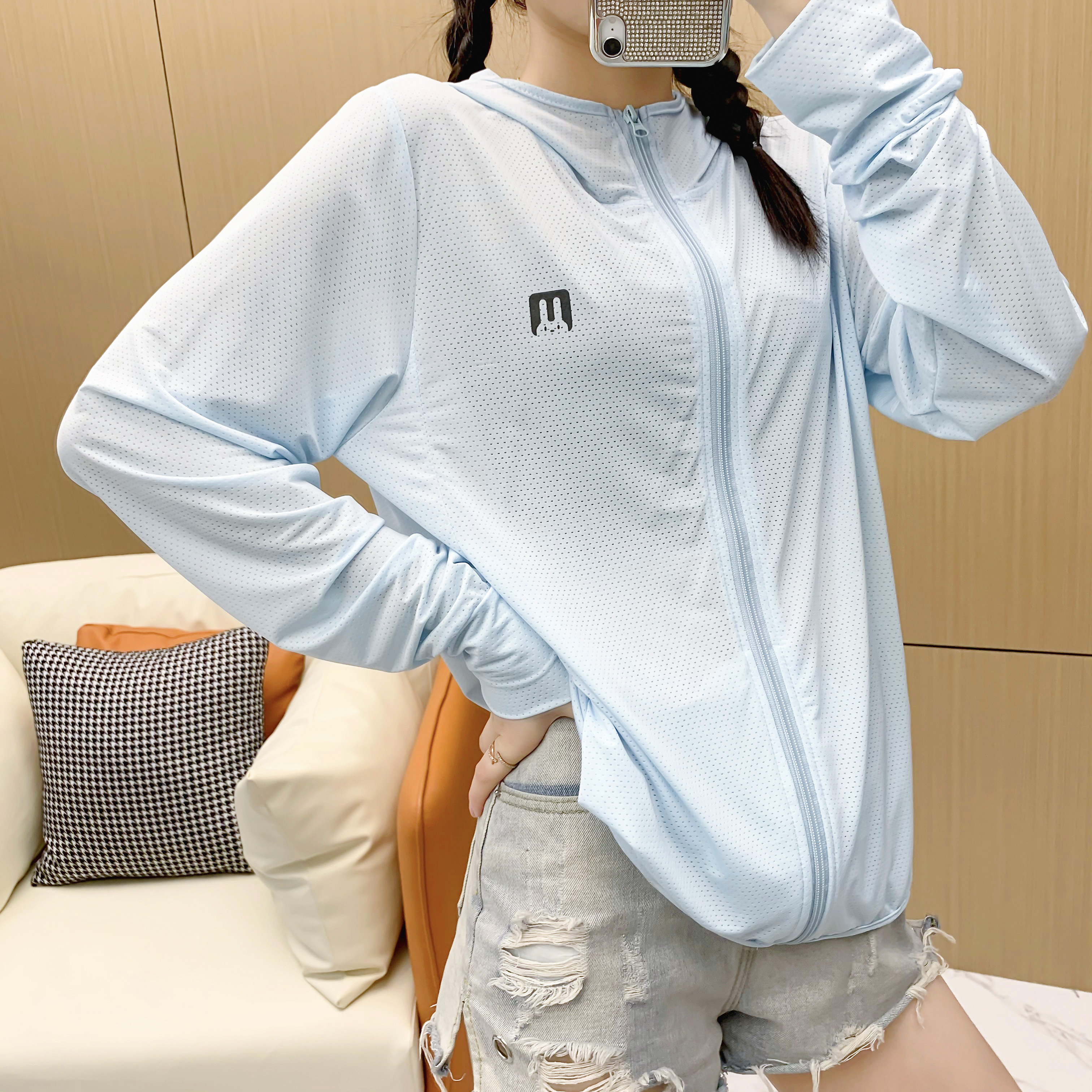 防晒衣女夏薄款2021新款冰凉透气防紫外线遮脸夏季防晒服外套连帽