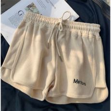 批发米妮棉 抽绳高腰阔腿短裤<b class='q'>女</b>