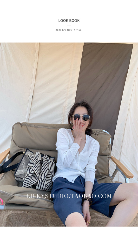 Lickysenior 冰麻夏日针织开衫外套女显瘦薄款长袖防晒衫冰丝上衣 珂子女装 批发货源 搜款网