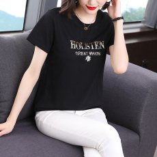 批发<b class='q'>大码</b>t恤女2026年新款短袖夏季洋气妈妈上衣宽松时尚气质体恤小衫