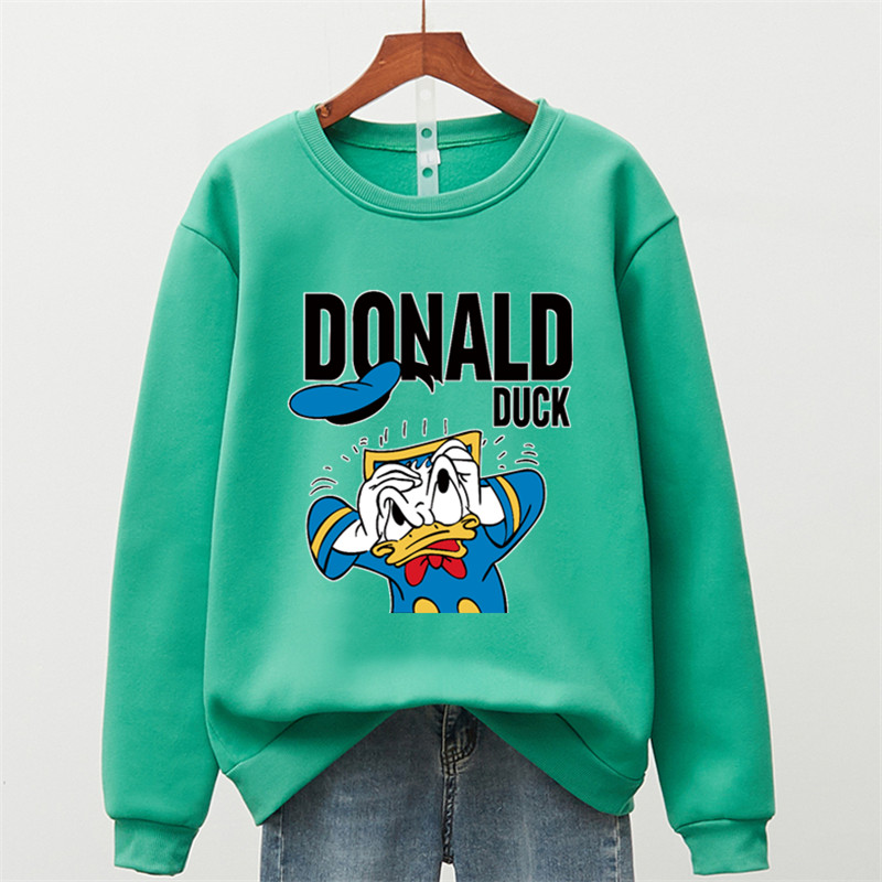 实拍加绒秋冬季韩版套头圆领卫衣女宽松男女款学生情侣装