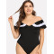 欧美外贸女装速卖通亚马逊ebay纯色性感连体泳衣比基尼轮播图3