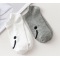 一包十双混色船袜笑脸女卡通纯色棉质短袜子韩版日系轮播图3