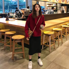 批发龙凤呢2026年秋季女洋气小个子减龄穿搭慵懒风淑女气质卫衣女