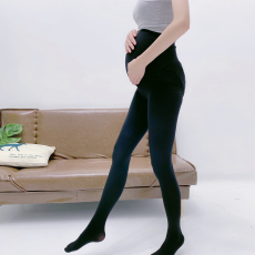 批发实拍无痕秋冬孕妇丝袜免调节按摩托腹打底袜春秋薄款薄绒产后两用