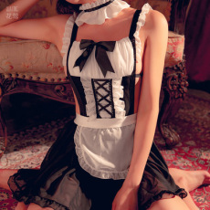 批发2021新款<b class='q'>情趣</b>内衣性感雪纺<b class='q'>女仆</b>套<b class='q'>装</b>夏季黑色制服