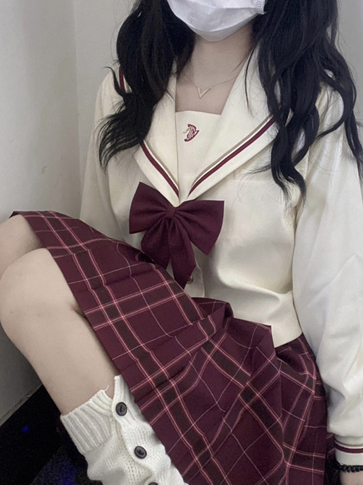 赤金jk制服套装全套水手服原创日系学院风海军领中间服学生班服女