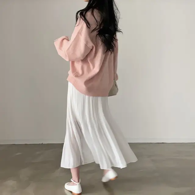 레트로 루즈핏 V넥 니트 상세 이미지 20