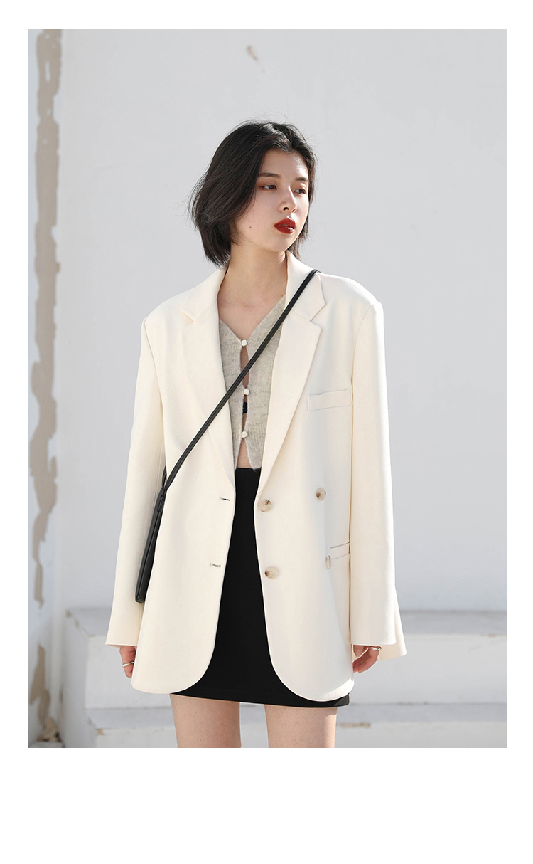 西装外套女秋季新款春装休闲宽松英伦风炸街设计感小众西服上衣