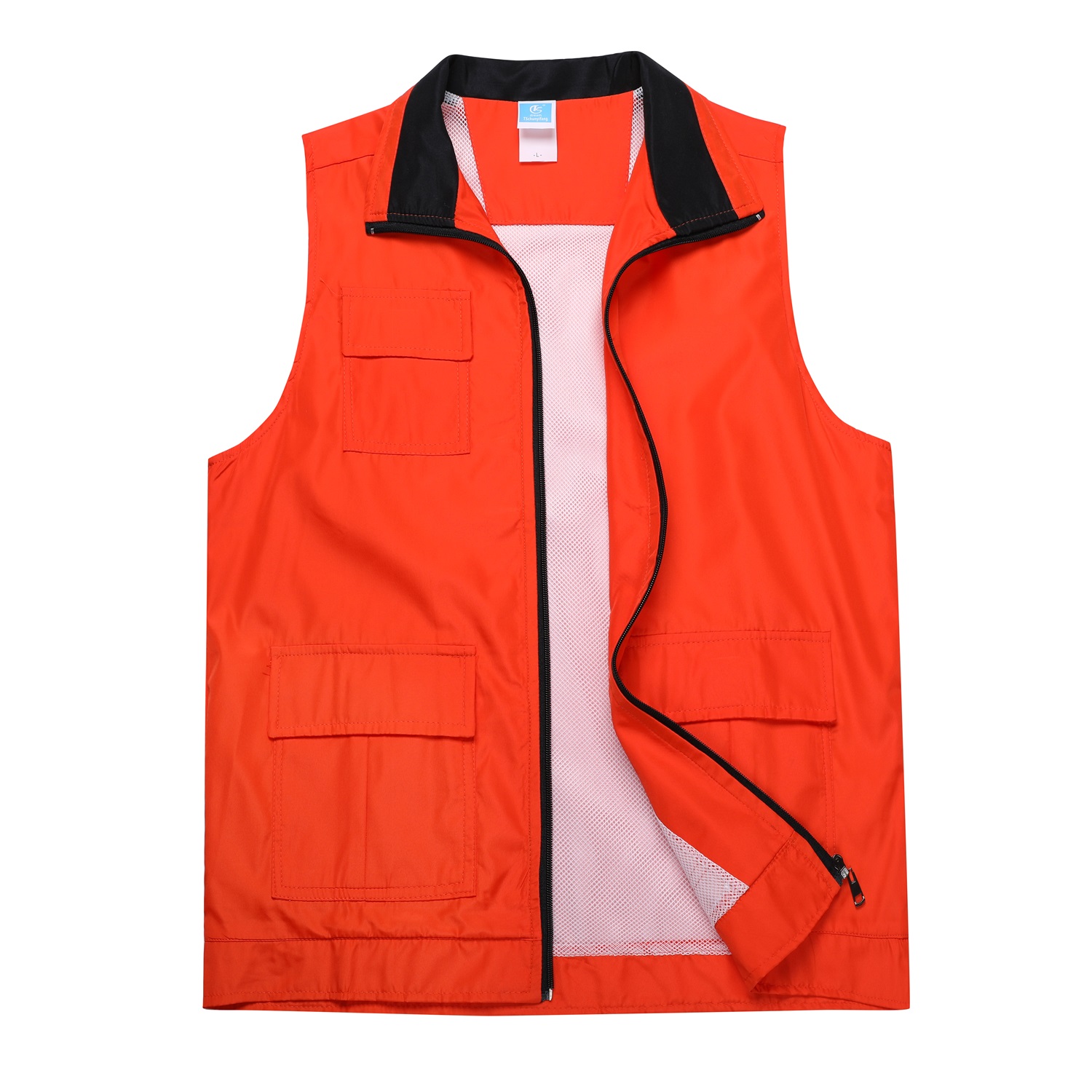 厂家批发广告马甲印logo志愿者义工宣传公益活动背心马夹印字刺绣