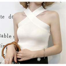 批发打底衫短款修身内搭<b class='q'>秋</b>装新款百搭无袖针织吊带背心女外穿内搭韩版