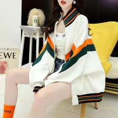 批发官图斜纹拉架复超柔加绒加厚2021秋冬新款高领插色外套