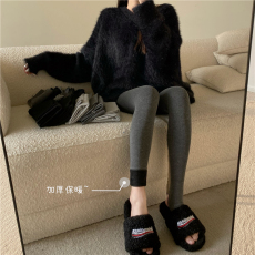 批发实拍实价~打底裤<b class='q'>女</b>秋冬季外穿加绒连脚裤<b class='q'>袜</b>显瘦踩脚裤紧身裤