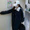 JOEYJOY酒一 棉服oversize女潮中长款宽松夹棉新款冬休闲棉衣外套轮播图3