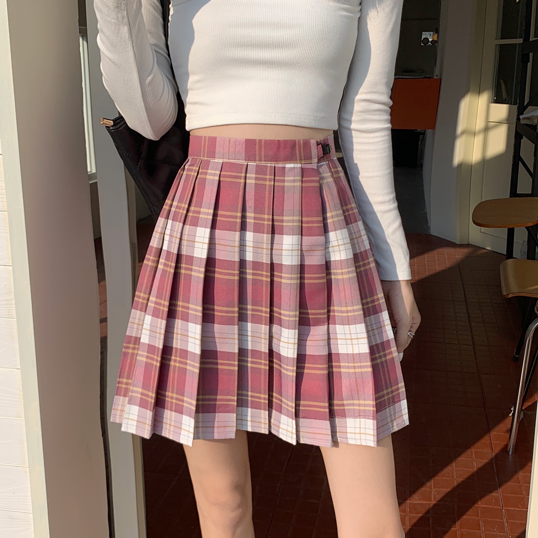 价秋冬高腰jk百褶裙显瘦半身裙_九儿dmfs1977 - 货捕头