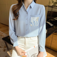 批发特价 法式复古衬衫女<b class='q'>长袖</b>设计感小众26春装新款别致雪纺衫上衣
