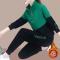 加绒加厚休闲运动套装女2021秋冬季新款韩版宽松大码卫衣两件套潮轮播图4