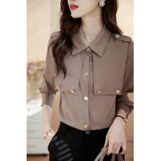 批发复古长袖<b class='q'>衬衫</b>女设计感小众秋装2026春季新款上衣洋气百搭女士<b class='q'>衬衣</b>