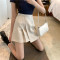 前百褶杏色