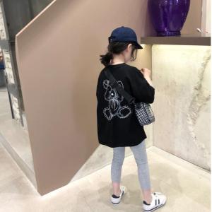 TT88#纯棉中大童女童夏季短袖T恤新款印花宽松可爱洋气上衣