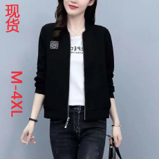 批发休闲短外套港味时尚中年<b class='q'>妈妈</b>减龄夹克衫棒球服上衣