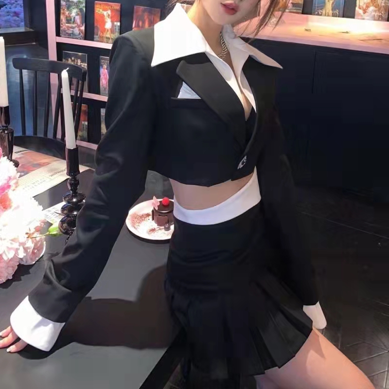 로얄 자매 고급 센스 2026 년 새로운 정장 플리츠 스커트 투피스 슈트 패션 핫걸 여성 의류 학원 스타일