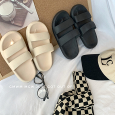 批发实拍实价 网红同款夏天ins休闲加厚底外穿拖鞋网红沙滩凉拖鞋