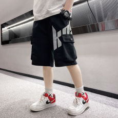 批发<b class='q'>男</b><b class='q'>童</b>纯棉工装裤新款运动短裤<b class='q'>中大</b>童五分裤潮黑色中裤韩版儿童夏装