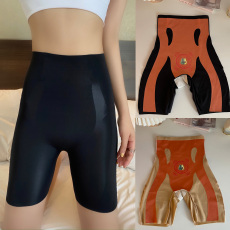 批发实拍实价夏季收腹提臀裤无痕安全裤5D悬浮裤薄款束腰鲨鱼瑜伽短裤