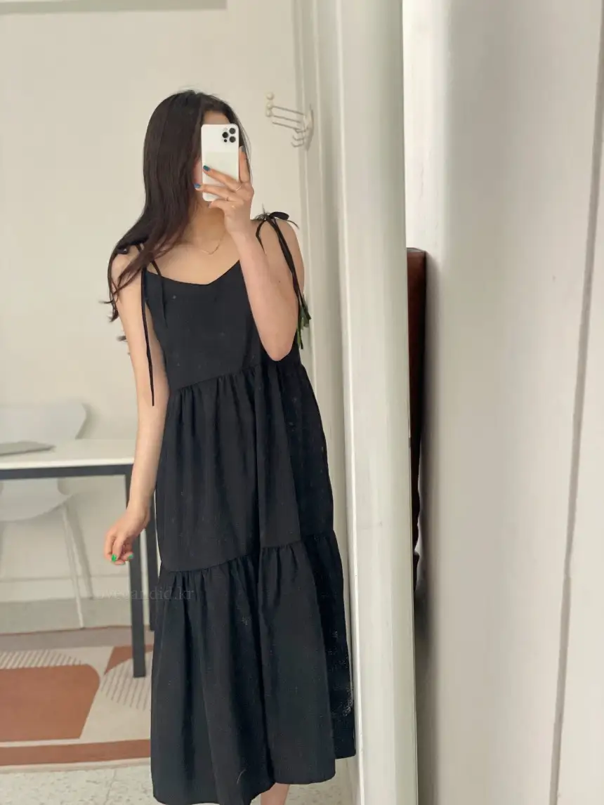 프렌치 스타일 여름용 슬리브리스 원피스 상세 이미지 32