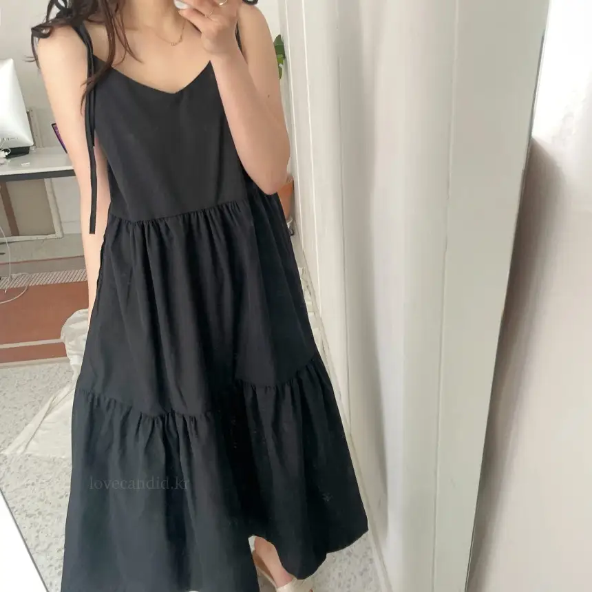 프렌치 스타일 여름용 슬리브리스 원피스 상세 이미지 33