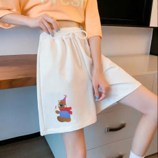 批发【250克优质<b class='q'>哥</b><b class='q'>弟</b>纹】短裤女夏季新款韩版运动外穿宽松高腰五分裤