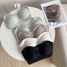 本期必入聚拢防滑无痕果冻3D 水滴杯型软支撑无肩带内衣