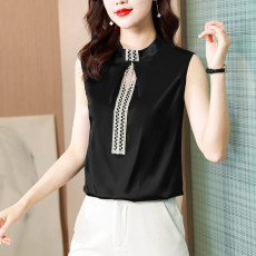 批发<b class='q'>实拍</b>缎面背心女2026夏季蕾丝贴边衬衫吊带内搭外穿无袖打底上衣