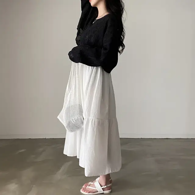 여성용 슬림 핏 써머 스트랩 원피스 상세 이미지 11