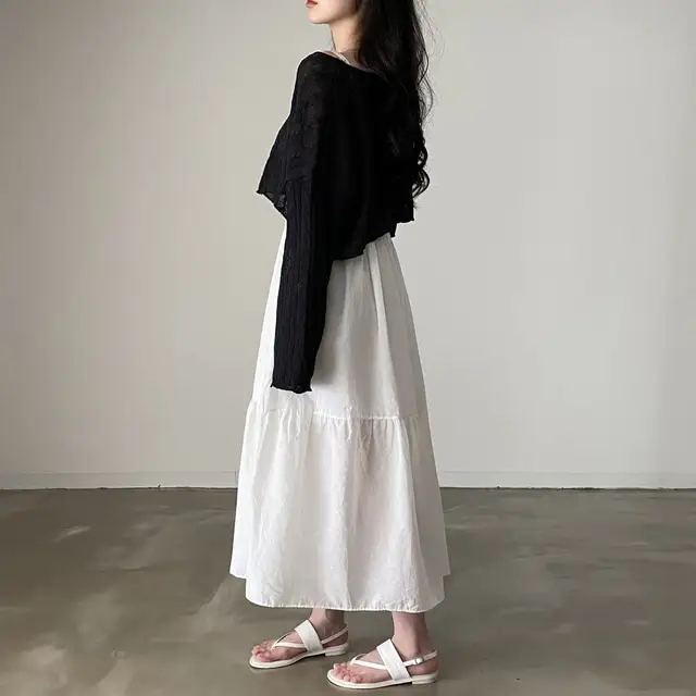 여성용 슬림 핏 써머 스트랩 원피스 상세 이미지 12