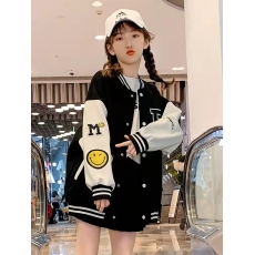 批发女童棒球服外套<b class='q'>春</b>秋款2022新款洋气儿童休闲中大童炸街纯棉上衣潮