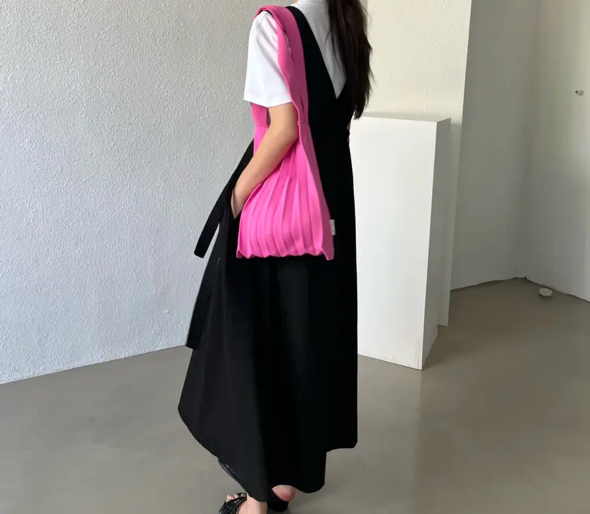 여성용 민소매 수술 라인 백심 원피스 상세 이미지 10