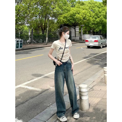 炸街减龄时尚套装女小个子夏季新款印花抽绳上衣气质穿搭两件套裙