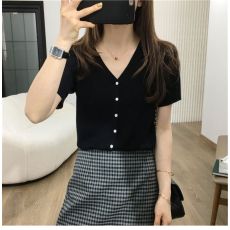 批发夏季薄款糖果色防晒冰丝针织小<b class='q'>开衫</b>女2026年新款温柔气质短袖上衣