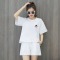休闲时尚套装女夏季新款韩版洋气短袖T运动服短裤两件套轮播图1