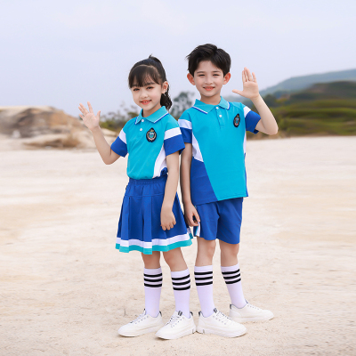 中小学生幼儿园园服班服校服短袖长裤运动套装