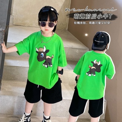 儿童卡通短袖t恤童装夏季韩版男童半袖体恤衫宝宝宽松上衣T