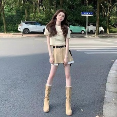 2022夏季新款辣妹性感甜辣风短袖短裙套装女御姐显瘦小个子两件套