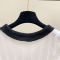小香风法式短袖针织衬衫女韩国2022新款时尚别致设计感小众上衣潮轮播图3