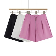 批发实拍 西<b class='q'>装</b>短<b class='q'>裤</b>女春季宽松休闲<b class='q'>裤</b>显瘦a字时尚气质拉链高腰阔腿<b class='q'>裤</b>子