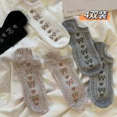 批发实拍实价文艺复古袜子女夏ins潮可爱防滑低帮浅口<b class='q'>隐形</b>短<b class='q'>袜</b>船<b class='q'>袜</b>